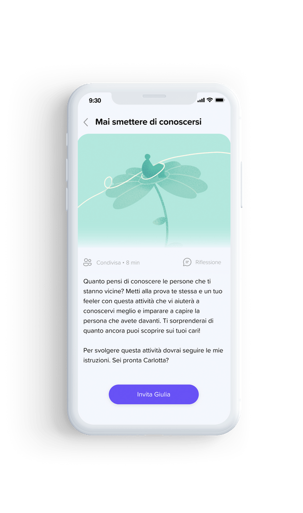 Mockup dell'applicazione