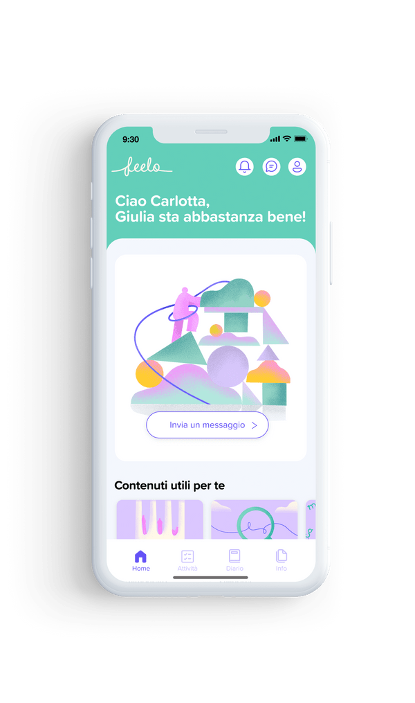 Mockup dell'applicazione